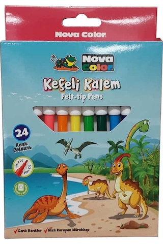 Nova Color Keçeli Kalem Seti 24'lü Nc-872
