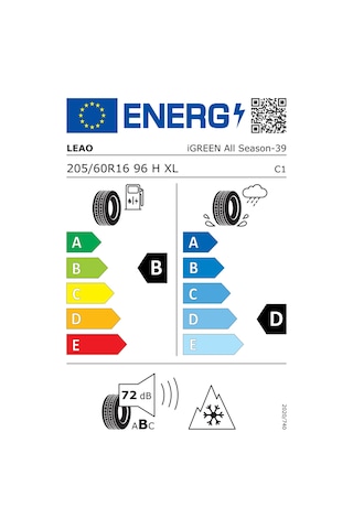Leao 205/60R16 Xl 96H Igreen All Season Dört Mevsim Lastiği 2025
