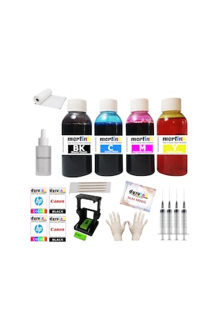 Mertınk Hp Deskjet 2700/hp 2720 Yazıcı Uyumlu Hp 305 Kartuş Dolum Seti 4x100ml 4