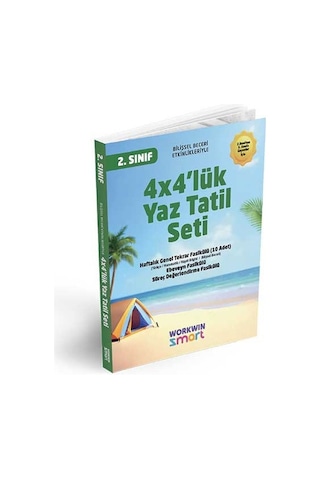 2. Sınıf 4x4'lük Tatil Tekrar Seti 12 Fasikül+bilişsel Etkinlikler-2025