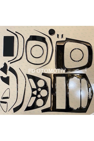 Chevrolet Aveo 2012 - 2013 Maun Kaplama Seti Piano Black Renk