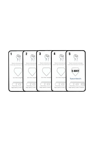 Bzontech Apple Uyumlu iPhone 13 İle Ekran Koruyucu Tam Kaplayan 5li Set
