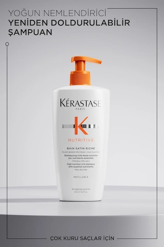 Nutritive Bain Satin Riche Yoğun Nemlendirici Şampuan 500 Ml