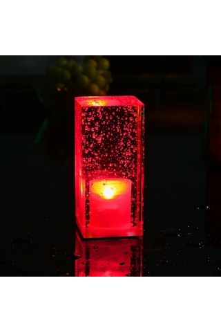 Kare Led Renkli Kristal Çubuk Masa Lambası For Warm White Light Beyaz For Red Light Kırmızı For Blue Light Mavi For Colorful Fixed Color Diğer Sarı Işık