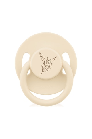 Wee Baby Pure Yuvarlak Uçlu Kauçuk Emzik No:1 Krem 0-6 Ay