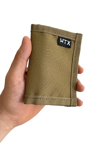 Utx Micro Cüzdan Yüksek Mukavemetli Kumaş, Kompakt Ve Dayanıklı Bej