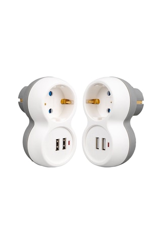 Vea Vrm0101u 250v 16a Tekli Çift Usbli Priz