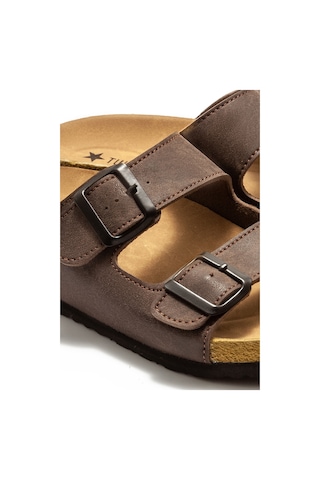 Leo Erkek Terlik Kahverengi 41/45 Kahverengi