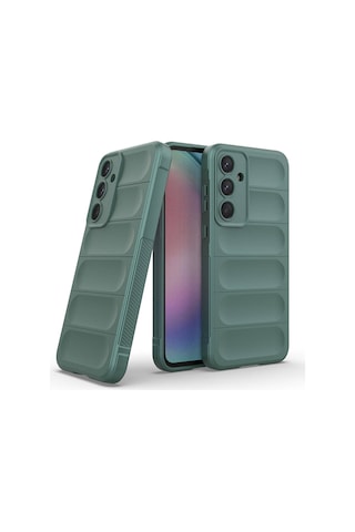 Noktaks Samsung Galaxy Uyumlu A55 Kılıf Esnek Tpu Oyuklu Arka Yüzey Tasarımlı Etnik Silikon Kapak Lacivert T32596