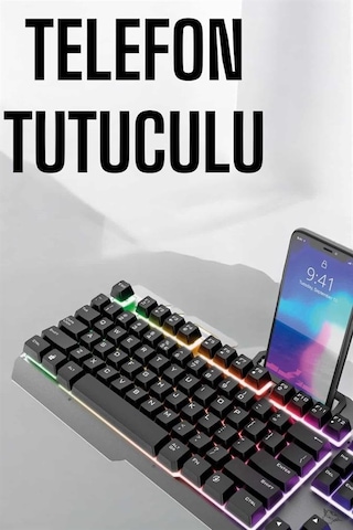Oyuncu Klavyesi Q Klavye Rgb  Işıklı Mouse