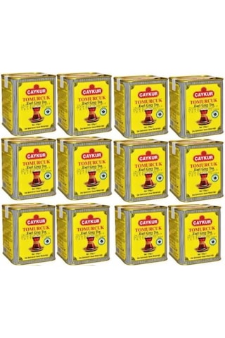 Çaykur Earl Grey Tea Tomurcuk Dökme Çay Teneke 12 x 125 G