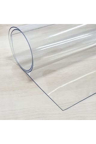 Şeffaf Pvc 1.7 MM Kalın Masa Örtüsü Kaymaz Koruyucu