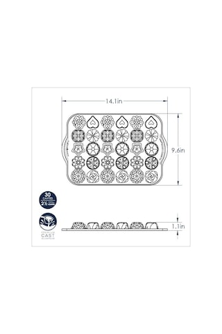 Nordicware 5 Çayı Mini Kek Şekilleri Kalıbı
