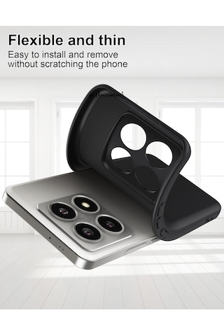Xiaomi Mi 14t Pro Kılıf Kamera Korumalı Yumuşak Renkli Silikon