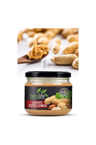 Beralife Şekersiz Fıstık Ezmesi 300 G