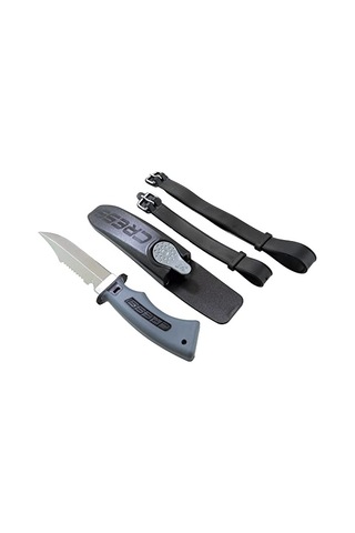 Cressi Norge Bıçak Kılıf Ve Bağlantı Aparatları İle Tam Takım Halinde Bıçak Siyah 228 Mm