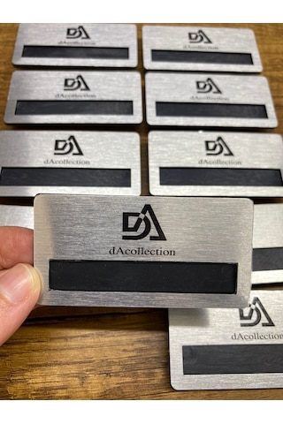 Yaka Kartı İsimlik Metal 10 Adet Mıknatıslı Logo Baskılı Premium Yaka Kartı İsimlik Metal 10 Adet Mıknatıslı Logo Baskılı Premium