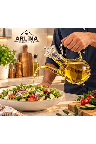 750 Ml İbrik Model Cam Yağlık Şeffaf