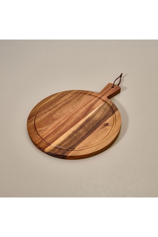 Akasya Kesme Tahtası - Kahverengi - 32x25 Cm Ahşap