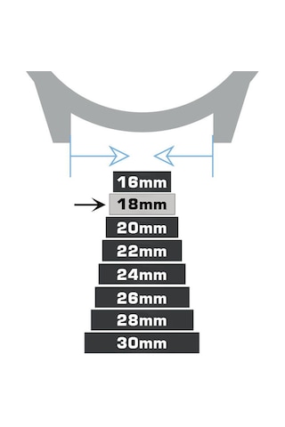 18mm Lacivert Kroko Hakiki Deri Saat Kordonu Kayış