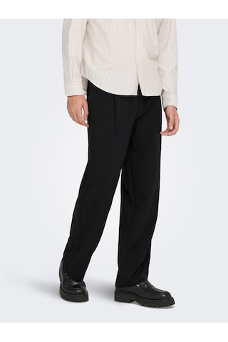 Onswıll 0292 Loose Strıng Pant Frml Noos Erkek Siyah Pantolon - 22033466