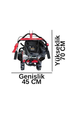 Omax Power Hobby 4.5 Hp Çapa Makinesi - Rato Rv170 Euro 5 Motor - Tekerlekli Mini Çapa