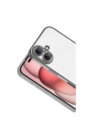 Apple İphone 17 Uyumlu Lensli Silikon - Titan Gri
