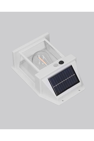 Mey İthalat Üç Modlu Güneş Enerjili Duvar Lambası 1800mah Bataryalı Ve Hareket Sensörlü Çok Renkli