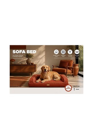 Lepus Sofa Kedi Ve Köpek Yatağı Kiremit 54x77 Cm 249-54015.01