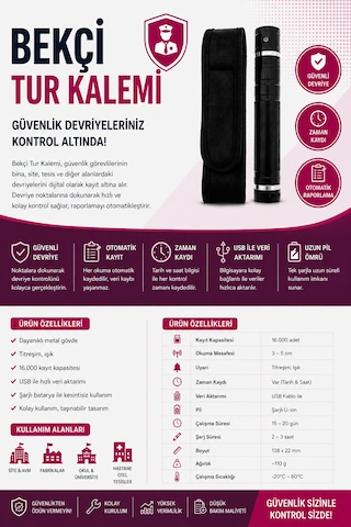 Bekçi Devriye Kontrol Sistemi Set