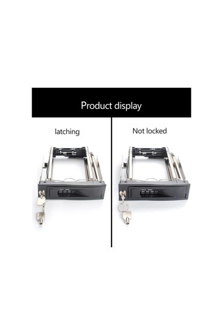 3.5 'ila 5.25 Sert Sıcak Takas Körfezi Paslanmaz Dahili Montaj Braket Adaptörü Kilit Ve Led İle 3.5 İnç Çerçeve