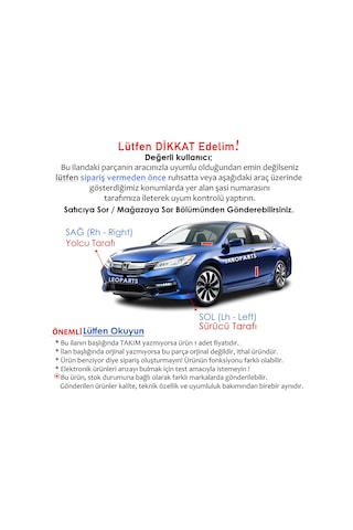 Jaroparts Toyota Corolla Arka Fren Kaliper Tamir Takımı 2014-2018 04479-02310