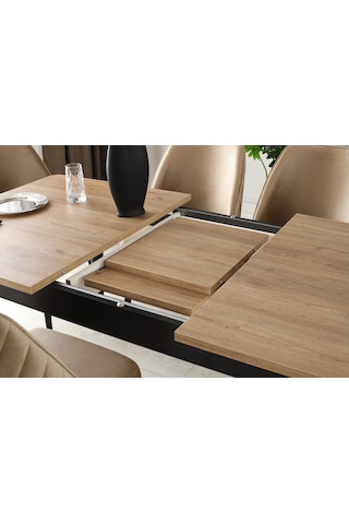 Mercan Mdf Salon Yemek Masa Sandalye Takımı 90x145 001