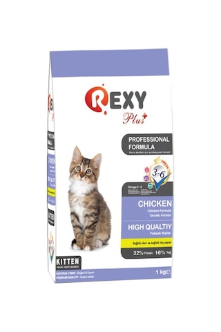 Rexy Tavuklu Yavru Kedi Maması 1 KG