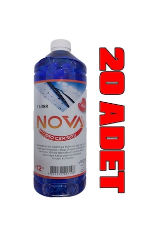 Nova Ultra -12 Derece Antifrizli Oto Cam Suyu 1 Litre X 20