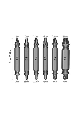 Springsun 13 Parça Çift Uçlu Vida Çıkarıcı Seti - 1-14mm Aralığı, Çelik Materyal, Li-pil Matkap/deşarj Matkap İle Uyumlu, Tamir Araçları Kutusuyla