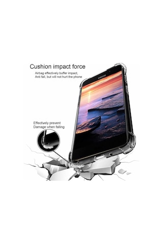 Samsung Uyumlu Galaxy J4 Plus Kılıf Şeffaf Nitro Anti Shock Kapak Renksiz