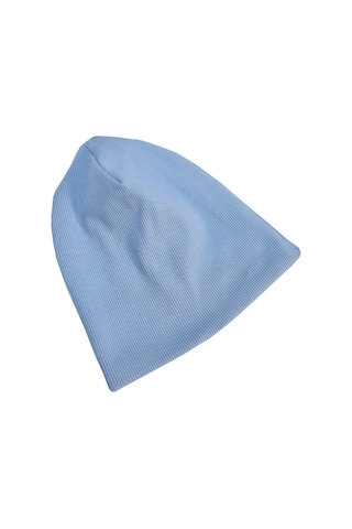 Luess Fitilli Kışlık Unisex Çocuk Bere Açık Mavi