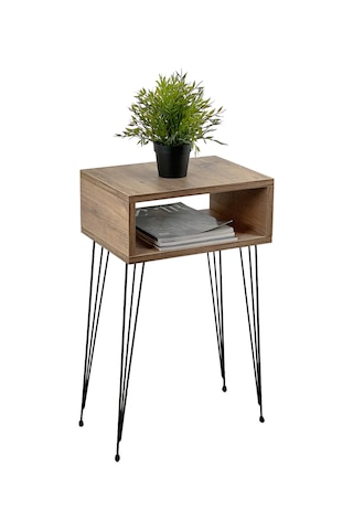 Komodin Raflı Sehpa Ayaklı Dekoratif Sehpa 5089