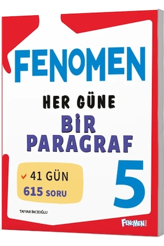 Fenomen 5. Sınıf Her Güne Bir Paragraf Fenomen Yayınları Fenomen 5. Sınıf Her Güne Bir Paragraf Fenomen Yayınları