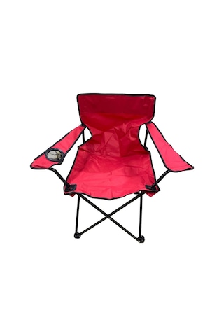 Rejisör Çantalı Kamp Piknik Sandalyesi Kırmızı