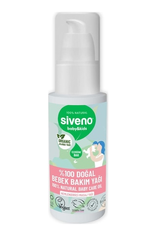 Siveno %100 Doğal Bebek Yağı Organik Jojoba Bakım Masaj Yağı Bitkisel Vegan 50 ml
