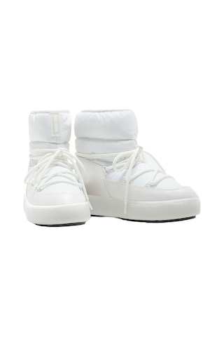 A001 White Bot Kar Kadın 80d2450080 Moon Boot Ltrack Low Nylon Wp Beyaz