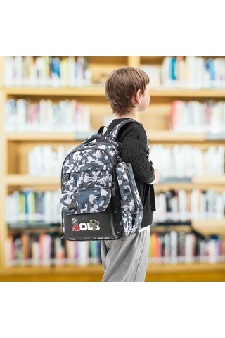 Lichen01 Çocuk Sırt Çantası Okul Çantası 1-5. Sınıf Erkek Çocuklar