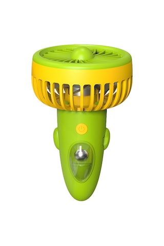 Kangvka Yenilenebilir Usb Boyun Bağlı Mini Fan - 3 Hız Ayarı, Taşınabilir Ev/outdoor Kullanım, Yeşil-sarı Renk F6