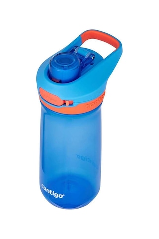 Contigo Jessie Tritan Bas İç Kapaklı Çocuk Suluğu 420ml - Mavi Mavi