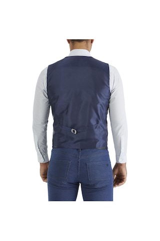 Y 102 Slim Fit Klasik Parlement Yelek Mavi