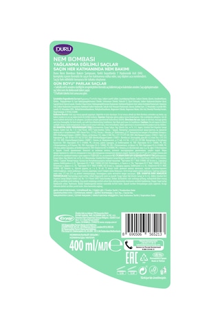 Duru Nem Bombası Yağlanma Eğilimli Saçlar İçin Arındırıcı ve Hacim Verici Şampuan 400 ML&Duru Body Scrub Ice Light Duş Jeli&Emotion Deodorant