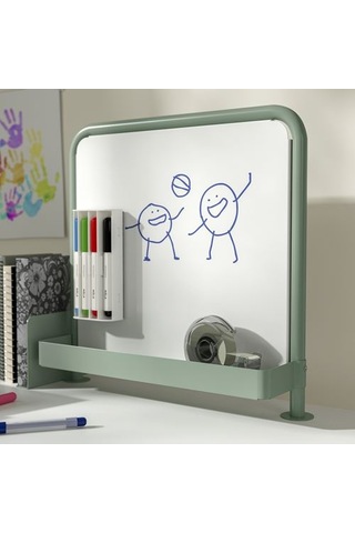 Ikea Relatera Yazı Tahtası, Açık Gri-yeşil, 37x9x37 Cm