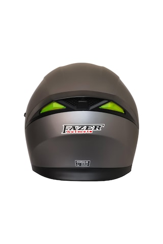 Fazer Motosiklet Çene Açılır Kask Güneş Vizörü Motor Kaskı Mat Titanium Gri